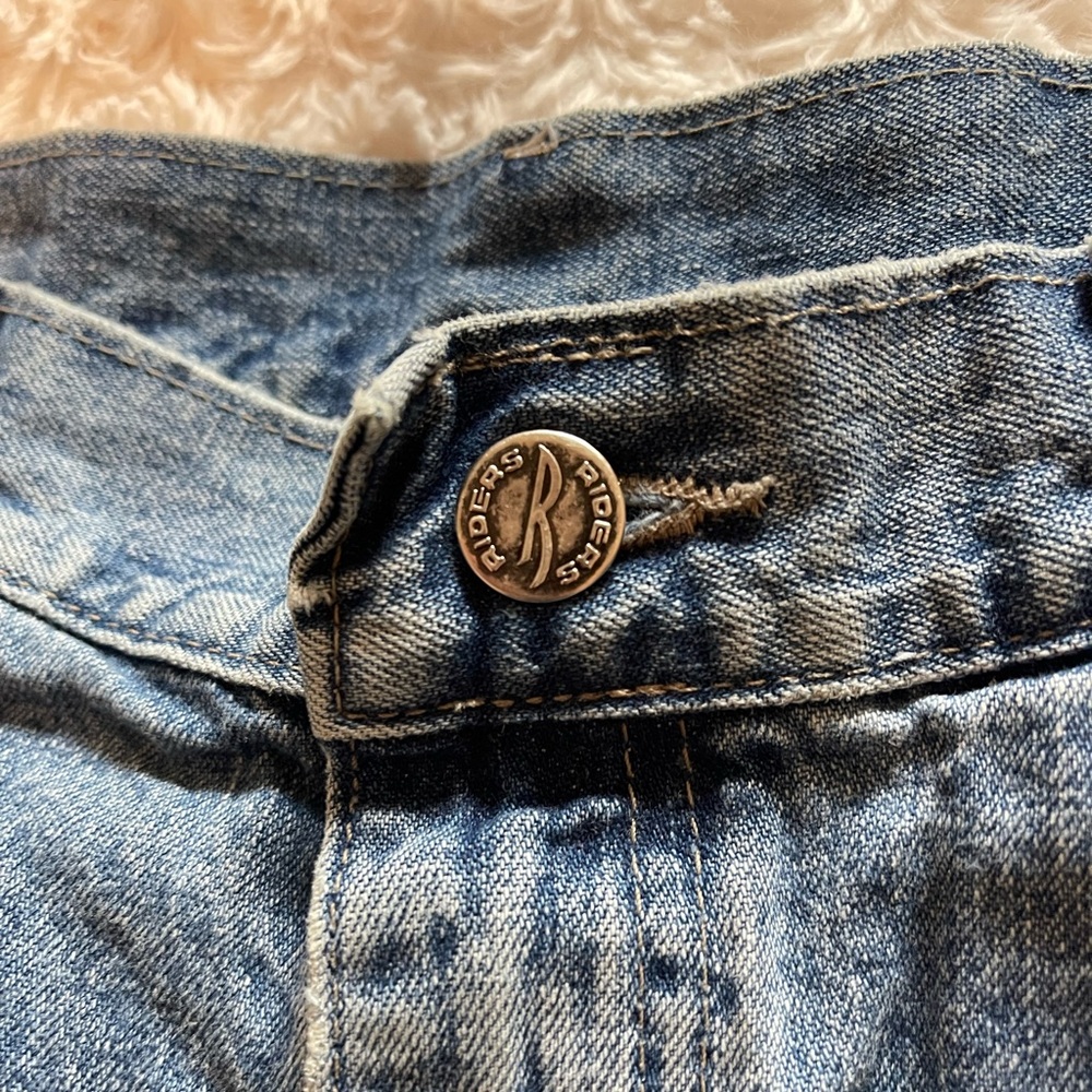 Vintage Denim Riders High-Waisted Summer Jean Shorts Sz L - Picture 4 of 6